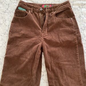 Corduroy high waisted pants